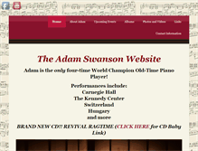 Tablet Screenshot of adamgswanson.com
